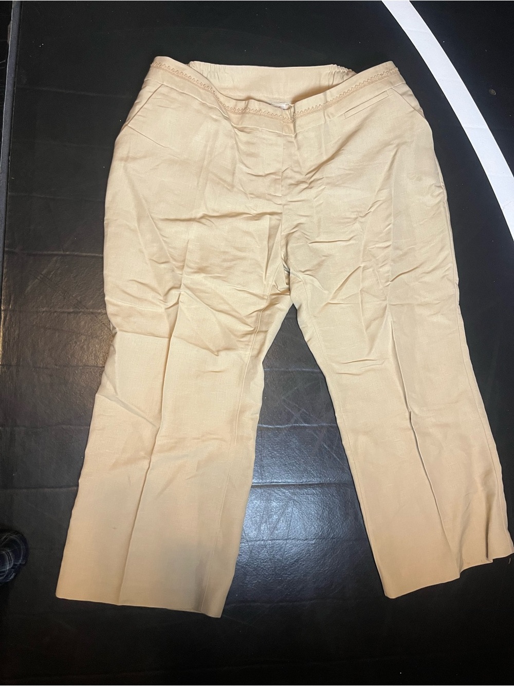Emma James Woman’s Size 20W Linen Blend Khaki Pants